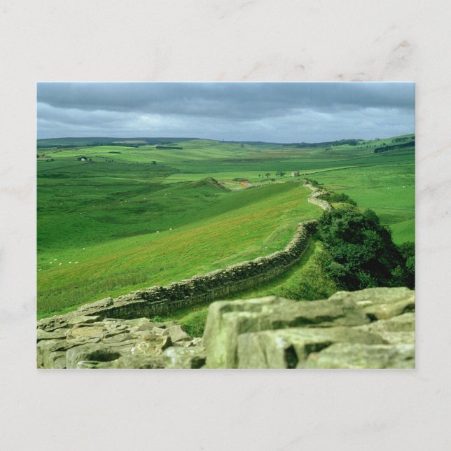 A Sektion of Hadrian's Wall, 2nd Century AD Postkarte (Vorderseite)