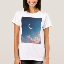 A serene and beautiful crescent moon T-Shirt