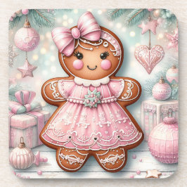 A Set of 6 Gingerbread Getränkeuntersetzer