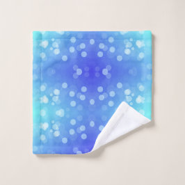 A set of vibrant blue and turquoise towels 