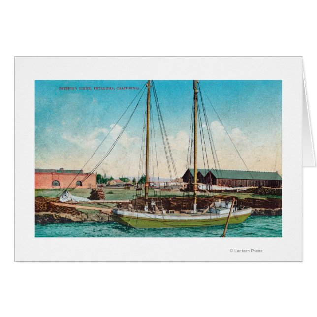 A Shipping Schooner ScenePetaluma, CA (Vorderseite (Horizontal))