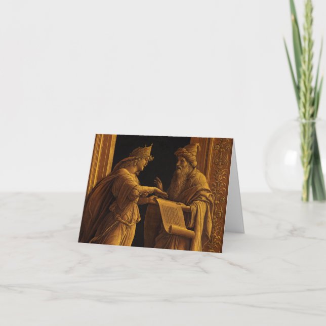 A Sibyl und a Prophet, 1495 von Andrea Mantegna Dankeskarte (Vorderseite)