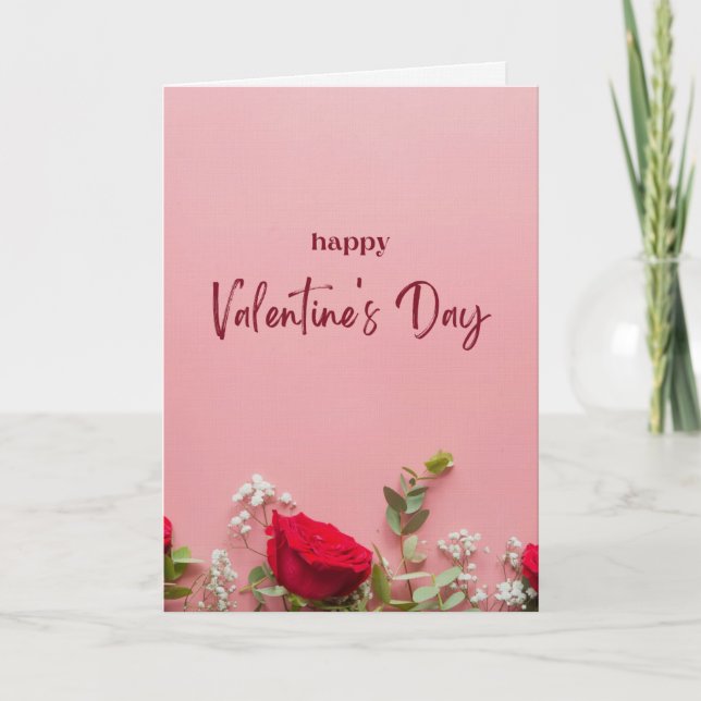 A simple but pretty valentine's Day Card Karte (Vorderseite)