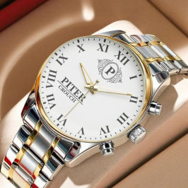 A simple Personalized Name Initial Monogram  Armbanduhr