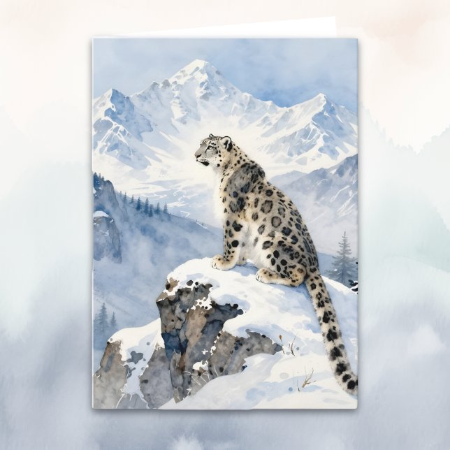 A Snow Leopard Poem Karte (Von Creator hochgeladen)