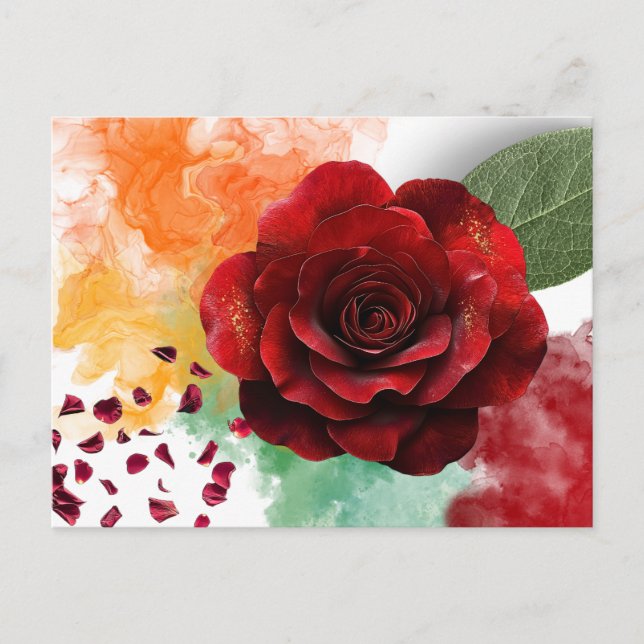 A Soft Bloom Inspirational Postcard Postkarte (Vorderseite)