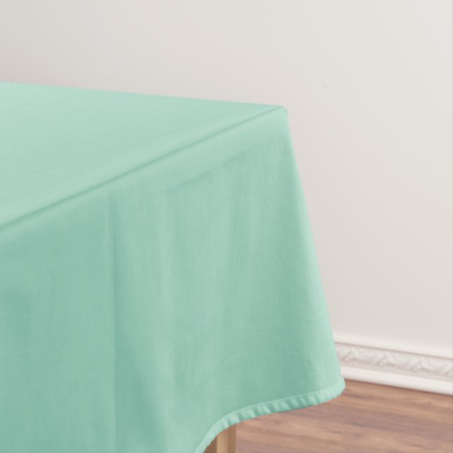 A soft mint muted solid color. tischdecke (Beispiel)