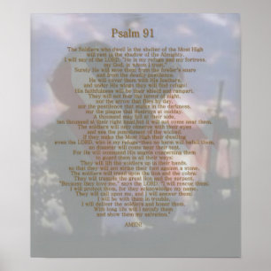 A Soldier's refuge Psalm 91 Poster