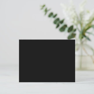 A solid black textured surface fills the entire postkarte