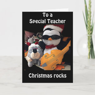 **A SPECIAL TEACHER**  H0PE Y0UR CHRISTMAS "R0CKS' FEIERTAGSKARTE
