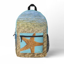 A splash of a backpack. 