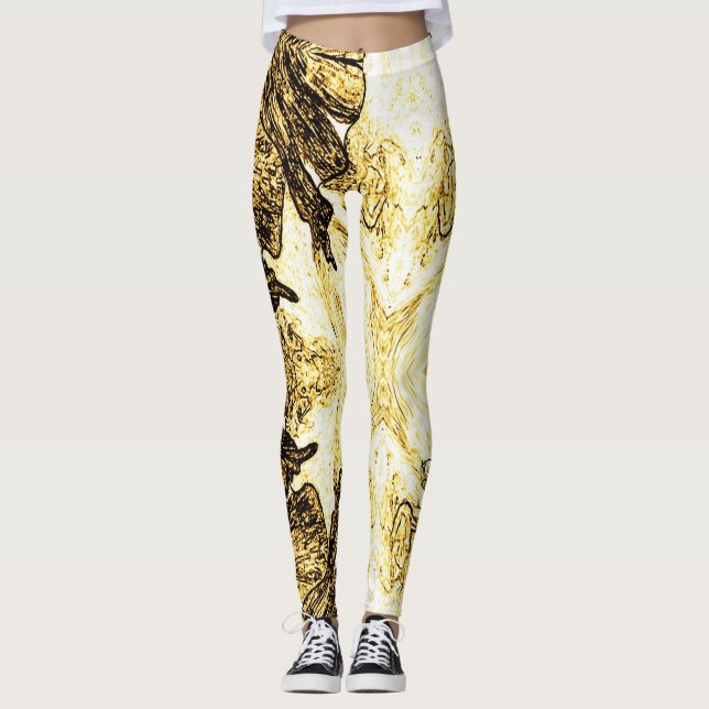 A Splash Of Golden Brown Leggings (Vorderseite)