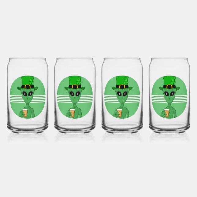 A St. Patrick's Alien Dosenglas (Vorderseite)