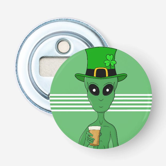 A St. Patrick's Alien Flaschenöffner (Vorderseite)