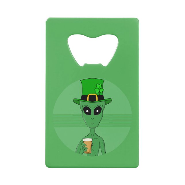 A St. Patrick's Alien Geldbeutel Flaschenöffner (Vorderseite)