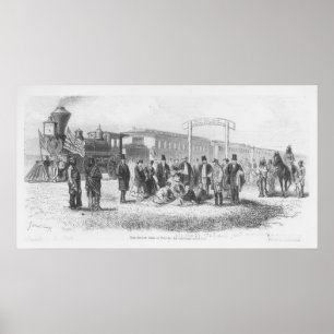 A Station in the Prairie: The 100th Meridian Poster