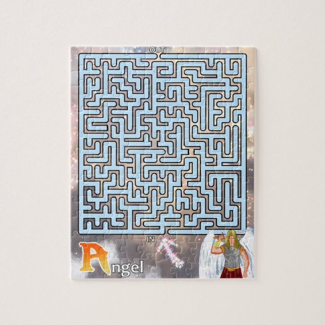 A steht für Angel Maze Puzzle  (Vertikal)