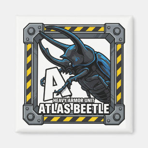 A steht für Atlas-Käfer – GTA-Style ABC-Lernen Magnet
