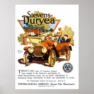 A Stevens Duryea Model OM Poster