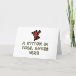 A Stitch In Time Karte