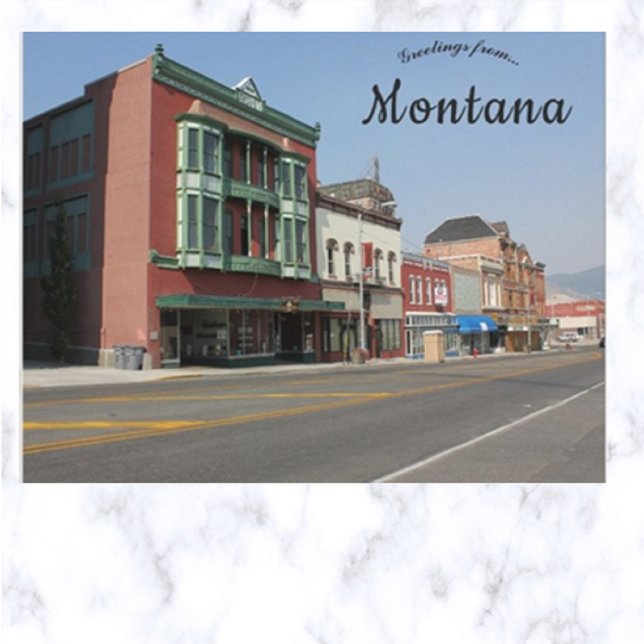 A Street in Butte Montana USA Postkarte (Von Creator hochgeladen)