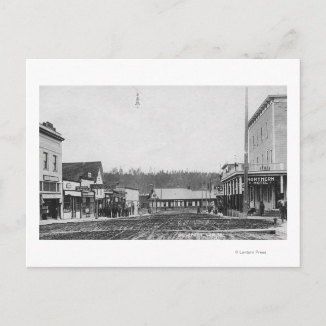 A Street Scene # 1 Postkarte (Vorderseite)