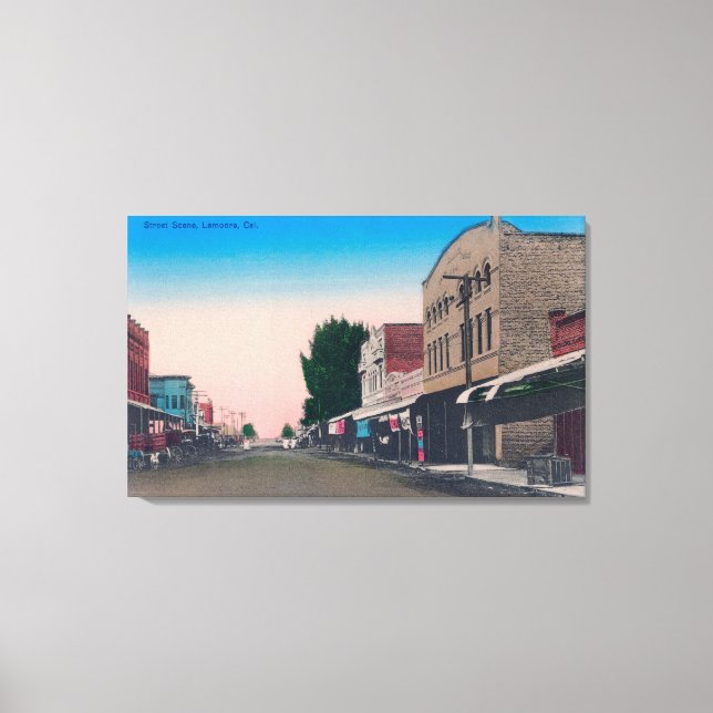 A Street SceneLemoore, CA Leinwanddruck (Vorderseite)