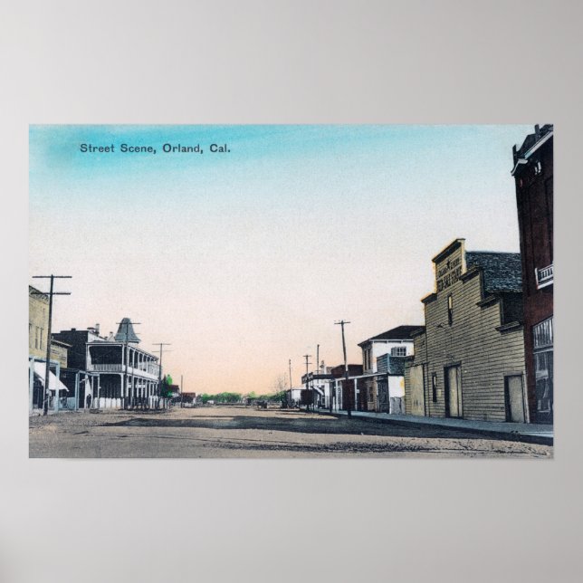 A Street SceneOrland, CA Poster (Vorne)