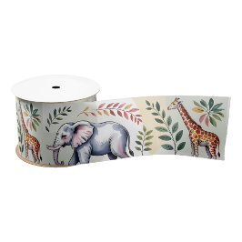 A strip of decorative tape with a repeated pattern satinband