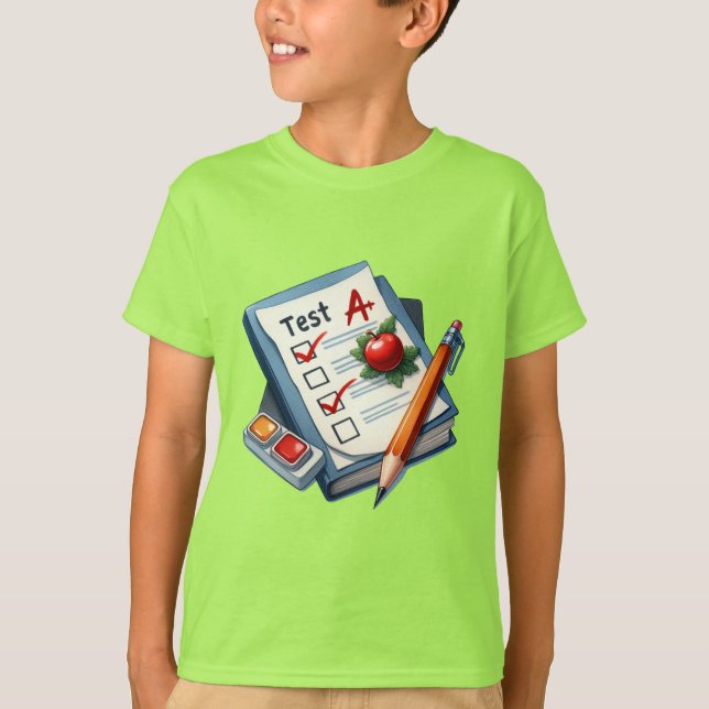 A+ Student Apple Success Story T-Shirt (Vorderseite)