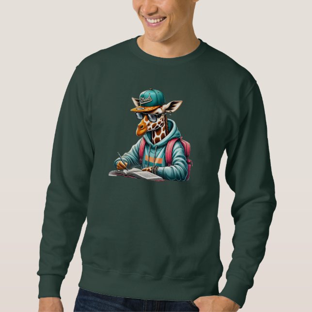 A studious giraffe2 sweatshirt (Vorderseite)