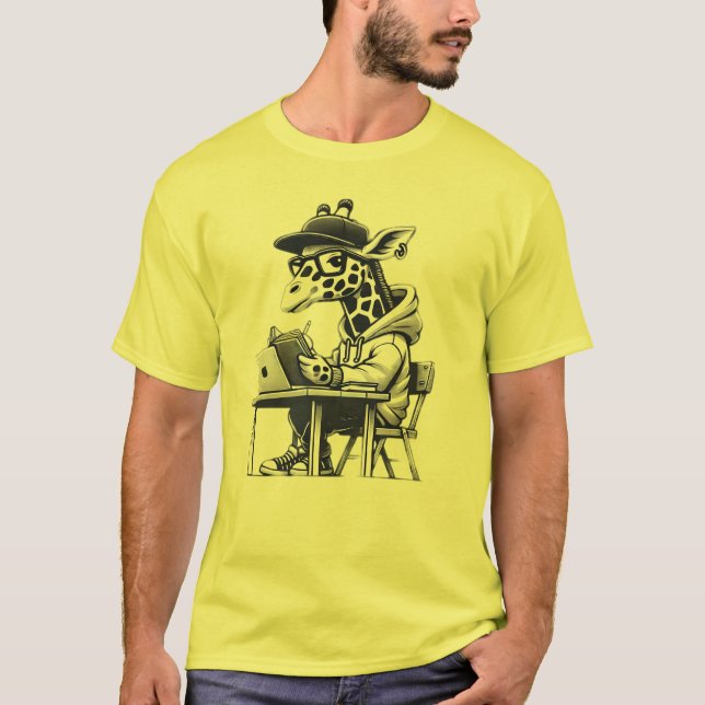A studious giraffe2 T-Shirt (Vorderseite)
