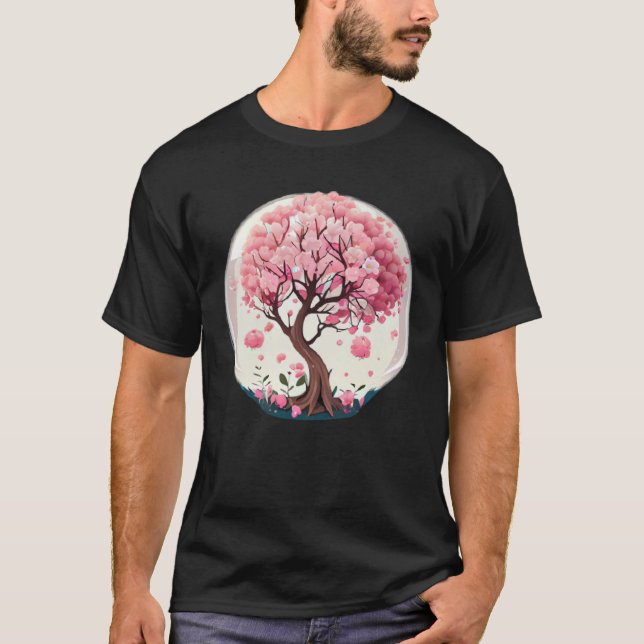 A Stunning and Unique Cherry Blossom Tree in a Glo T-Shirt (Vorderseite)