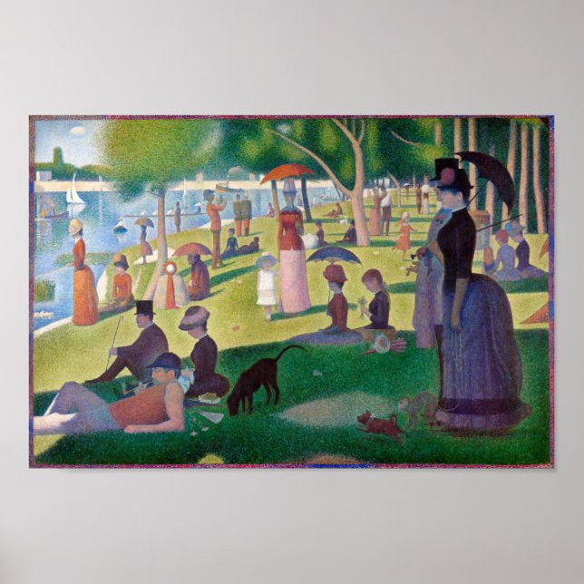A Sunday Afternoon at La Grande Jatte, Seurat Poster (Vorne)