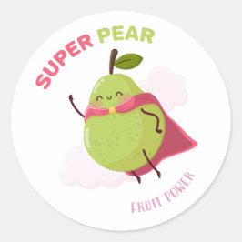 A Superhero's Prisoner's Illustration Runder Aufkleber