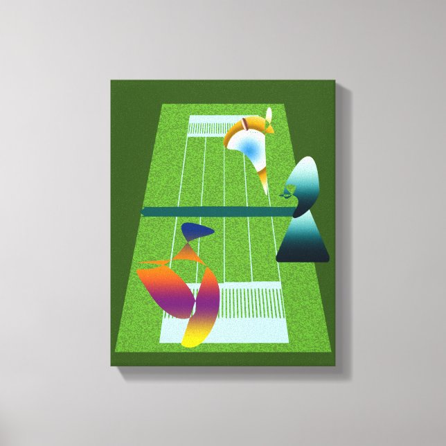 A Surreal Tennis Match Leinwanddruck (Vorderseite)