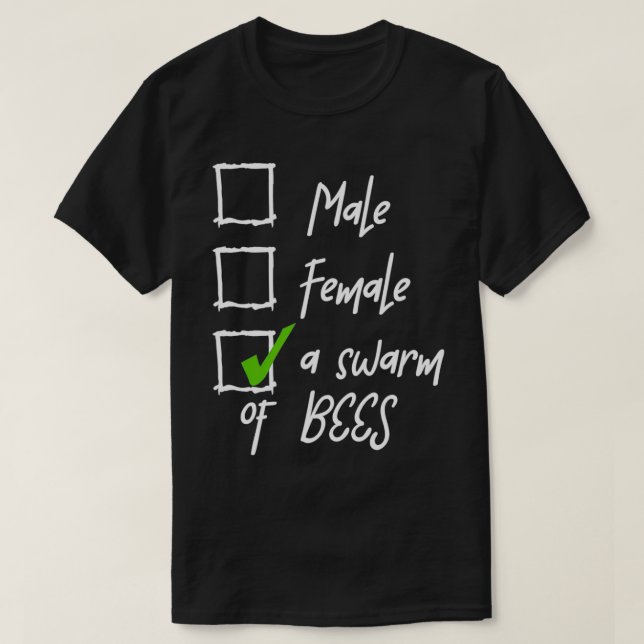 A Swarm Of Bees Nonbinary Pride LGBT Enby Non Bina T-Shirt (Design vorne)