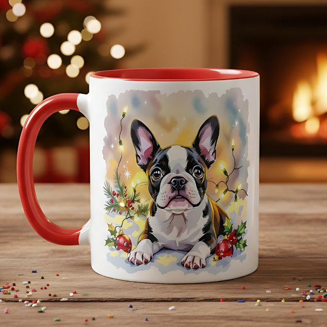 A Sweet Boston Terrier Christmas Tasse (Von Creator hochgeladen)