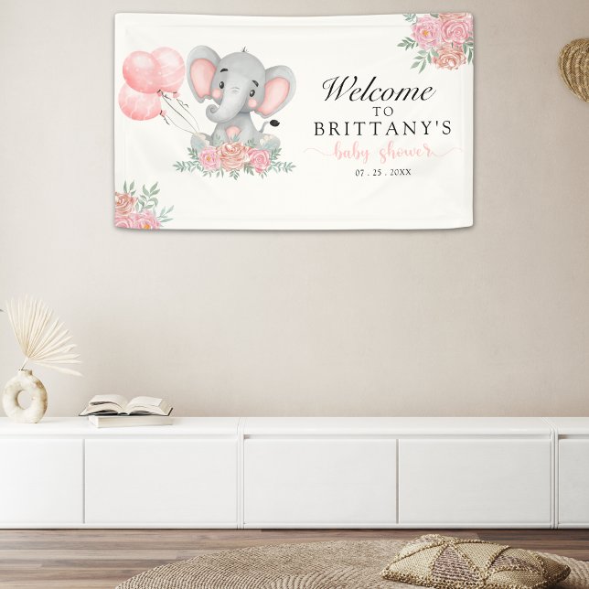 A Sweet Little Girl is on her Way Baby shower Banner (Von Creator hochgeladen)