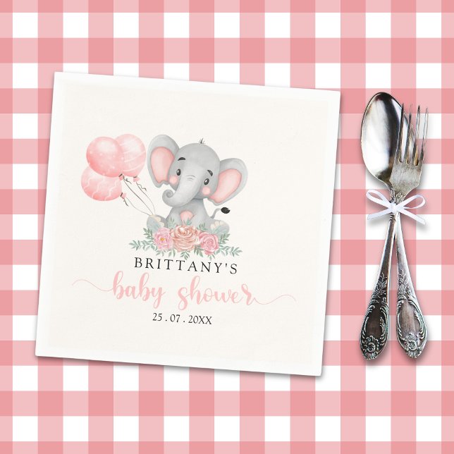 A Sweet Little Girl is on her Way Baby shower Serviette (Von Creator hochgeladen)