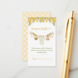 A Sweet Little One Lemon Citrus Baby Shower Begleitkarte