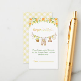 A Sweet Little One Lemon Citrus Floral Baby Shower Begleitkarte