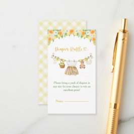 A Sweet Little One Lemon Citrus Floral Baby Shower Begleitkarte