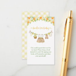 A Sweet Little One Lemon Citrus Floral Baby Shower Begleitkarte