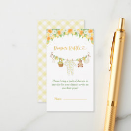 A Sweet Little One Lemon Citrus Floral Baby Shower Begleitkarte