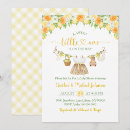 A Sweet Little One Lemon Citrus Floral Baby Shower Einladung