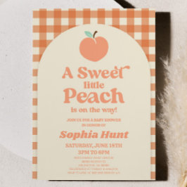 A Sweet Little Peach Is On The Way! Baby Shower Einladung