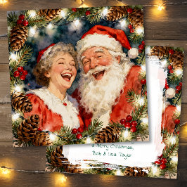 A Sweet Old-Fashioned Christmas | Mr and Mrs Claus Feiertagskarte