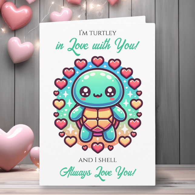 A Sweet Turtle Themed Valentine's Day  Karte (Von Creator hochgeladen)