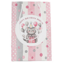 A Sweet Whimsical Cat with Girl's Birthday